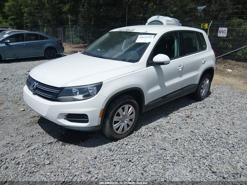 2013 Volkswagen Tiguan S VIN: WVGCV7AX3DW521635 Lot: 45655225