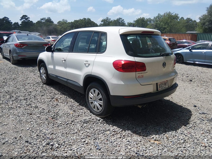 2013 Volkswagen Tiguan S VIN: WVGCV7AX3DW521635 Lot: 45655225