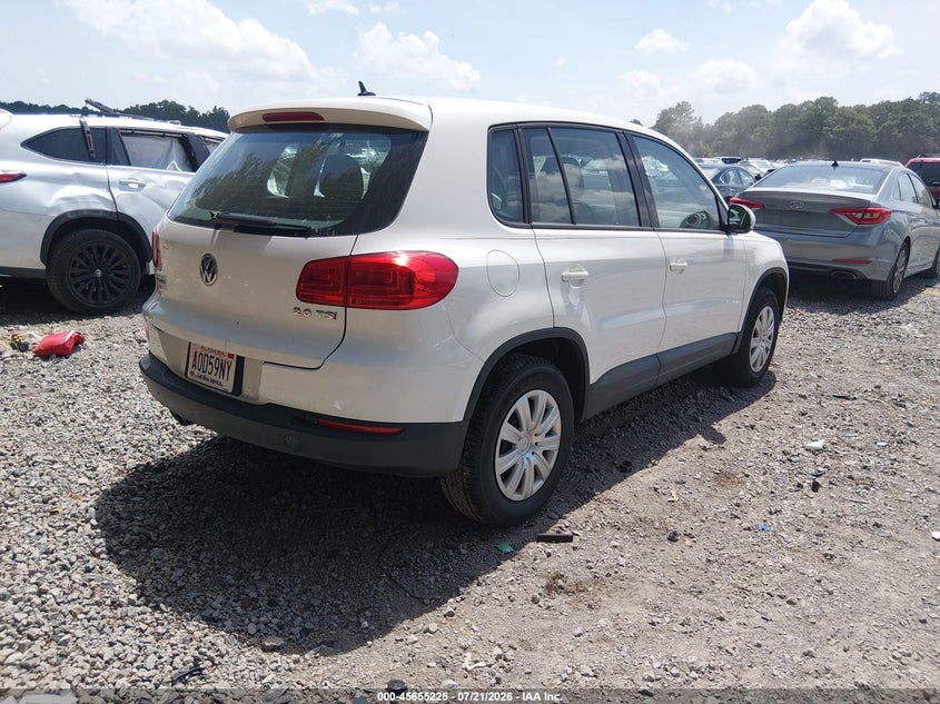 2013 Volkswagen Tiguan S VIN: WVGCV7AX3DW521635 Lot: 45655225