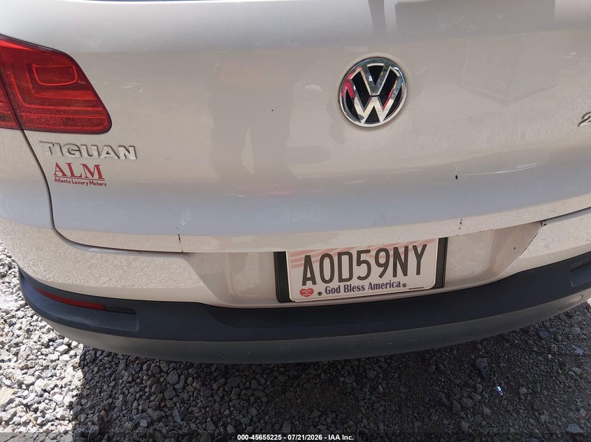 2013 Volkswagen Tiguan S VIN: WVGCV7AX3DW521635 Lot: 45655225