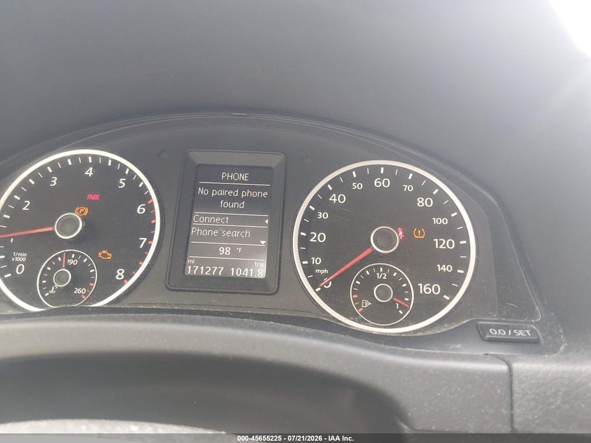 2013 Volkswagen Tiguan S VIN: WVGCV7AX3DW521635 Lot: 45655225