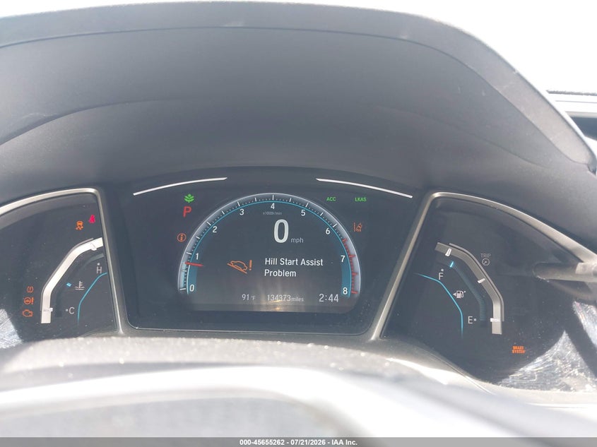 2017 Honda Civic Touring VIN: 19XFC1F92HE004180 Lot: 45655262
