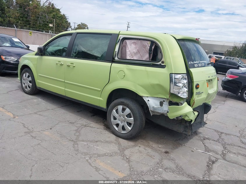 Vin: 2c4rdgbg1er378243, lot: 46153828, dodge grand caravan american value pkg 20143