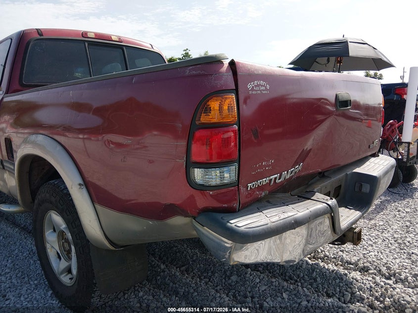2001 Toyota Tundra Sr5 V8 VIN: 5TBRT34111S166067 Lot: 45655314