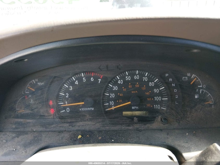 2001 Toyota Tundra Sr5 V8 VIN: 5TBRT34111S166067 Lot: 45655314