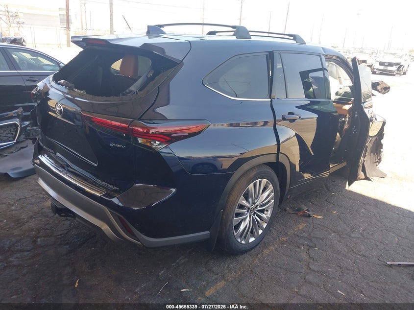Vin: 5tdebrch2ss689920, lot: 46153894, toyota highlander hybrid platinum 20254