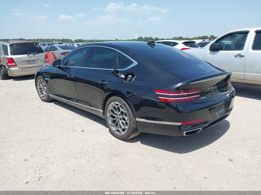 Vin: kmtgb4sc9mu043873, lot: 46153921, genesis g80 2.5t rwd 20213