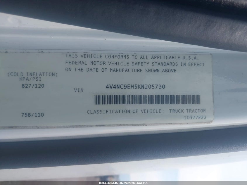 2019 VOLVO VNL auction photo 8