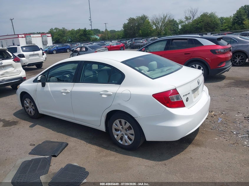 2012 HONDA CIVIC auction photo 3