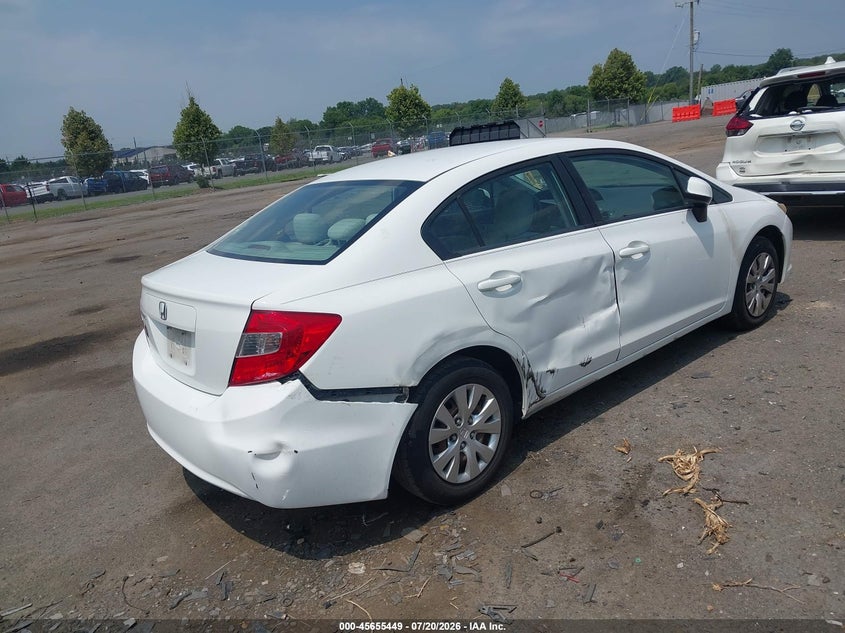 2012 HONDA CIVIC auction photo 4