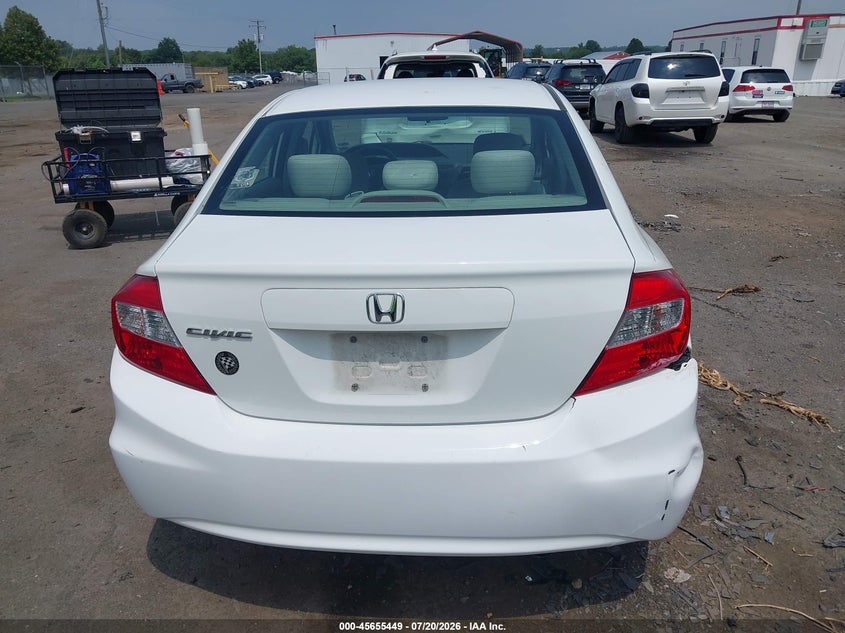 2012 HONDA CIVIC auction photo 6