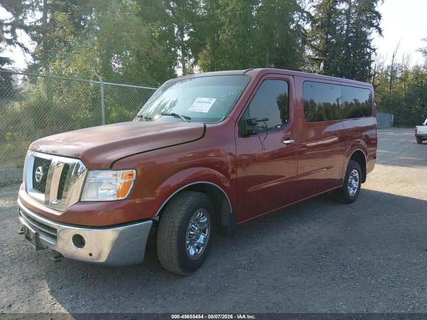 Vin: 5bzaf0aa2gn850641, lot: 46154009, nissan nv passenger nv3500 hd sl v8 20162