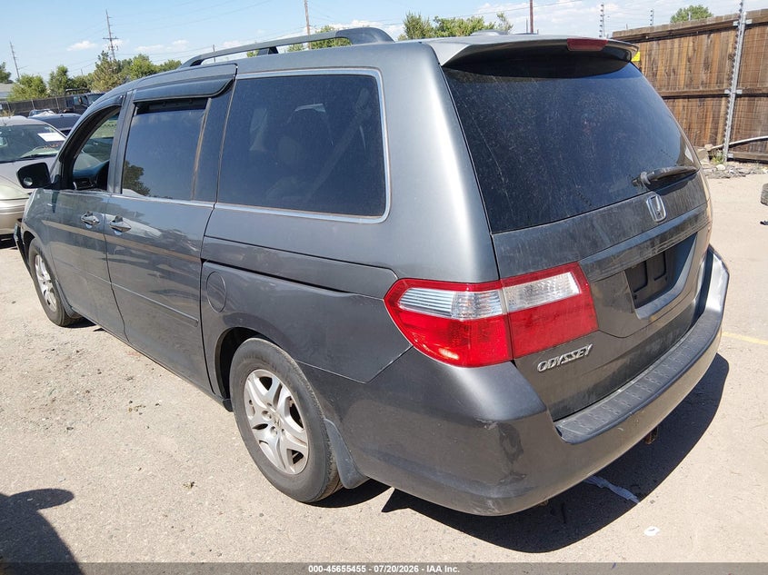 2007 Honda Odyssey Ex-L VIN: 5FNRL38757B089979 Lot: 45655455