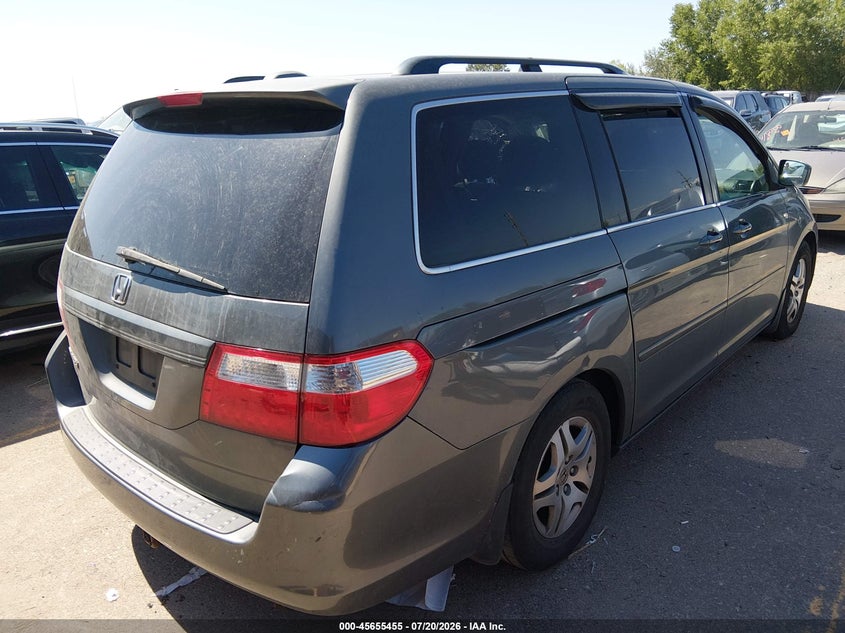 2007 Honda Odyssey Ex-L VIN: 5FNRL38757B089979 Lot: 45655455