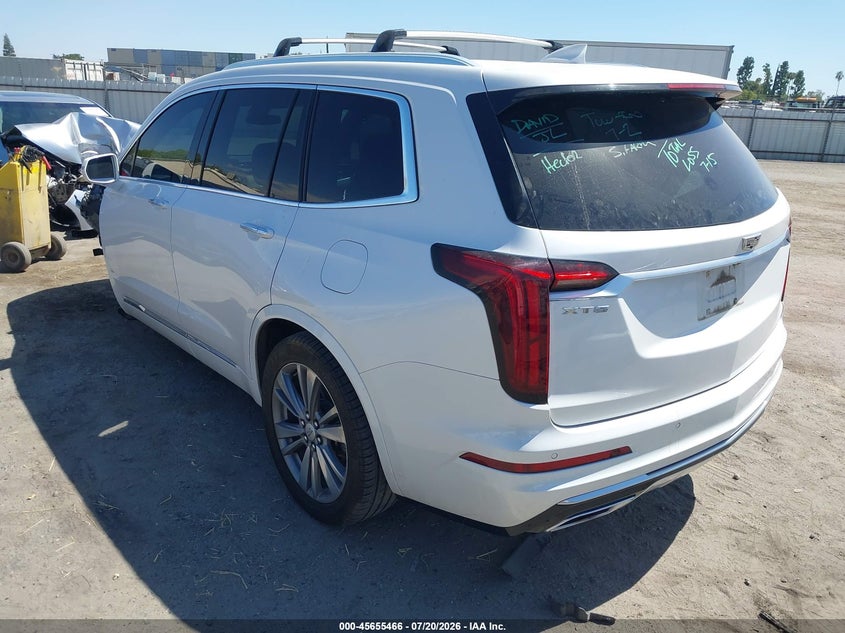 Vin: 1gykpcrs6lz181979, lot: 46154021, cadillac xt6 fwd premium luxury 20203