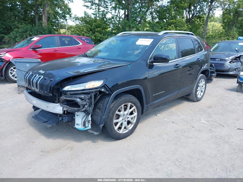 2017 Jeep Cherokee, Front & Rear, IAAI, VIN 1C4PJLCB7HW516102 — photo 2