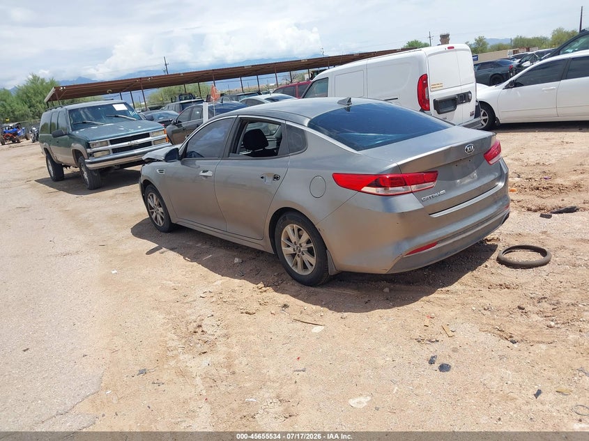 Vin: 5xxgt4l37gg033010, lot: 46154089, kia optima lx 20163