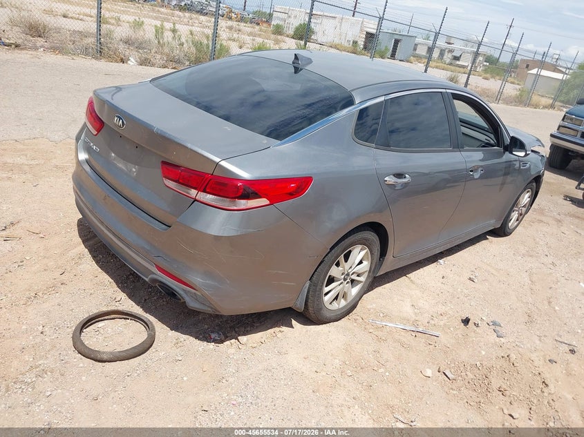 Vin: 5xxgt4l37gg033010, lot: 46154089, kia optima lx 20164