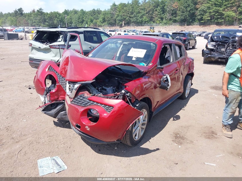 Vin: jn8af5mv8ft557014, lot: 46154092, nissan juke sv 20152