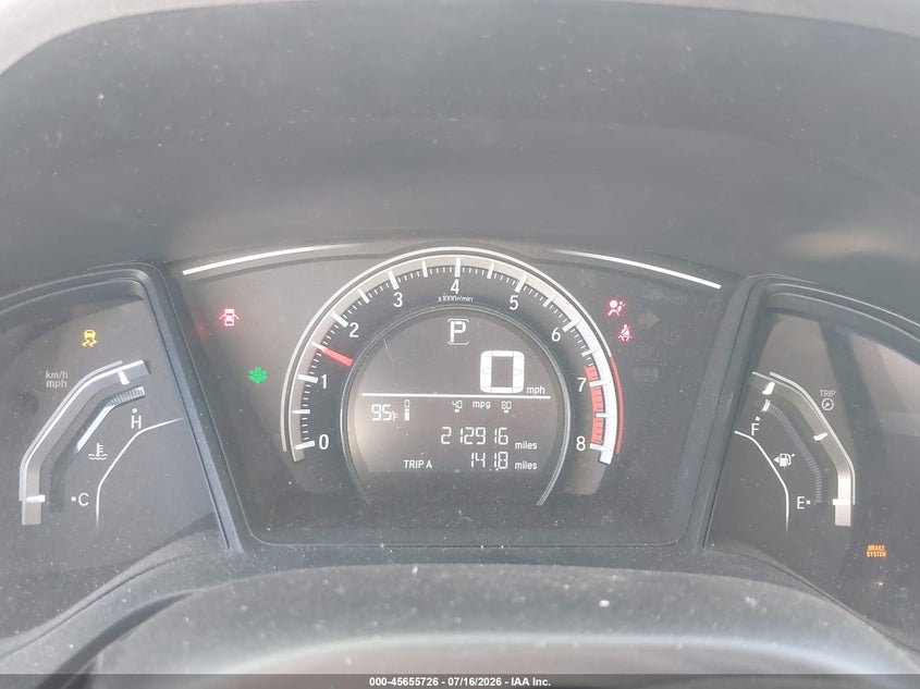 2016 HONDA CIVIC SEDAN 2.0L I-4 DOHC, VVT, 158HP