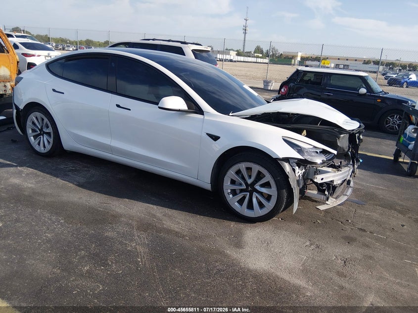 Vin: 5yj3e1ea9nf324417, lot: 46154366, tesla model 3 rear-wheel drive 2022 img_1