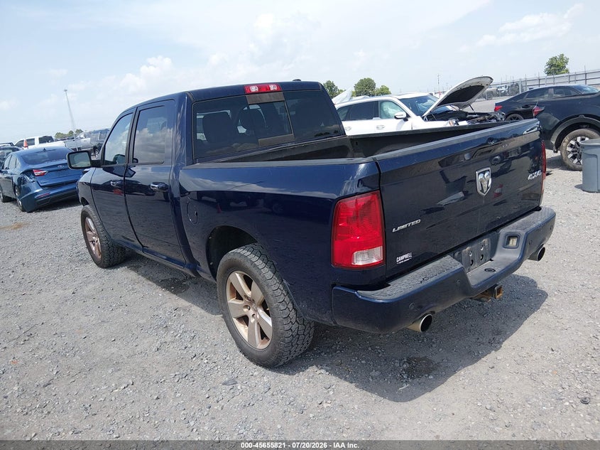 Vin: 1c6rd7pt6cs348440, lot: 46154376, ram 1500 laramie limited edition 20123