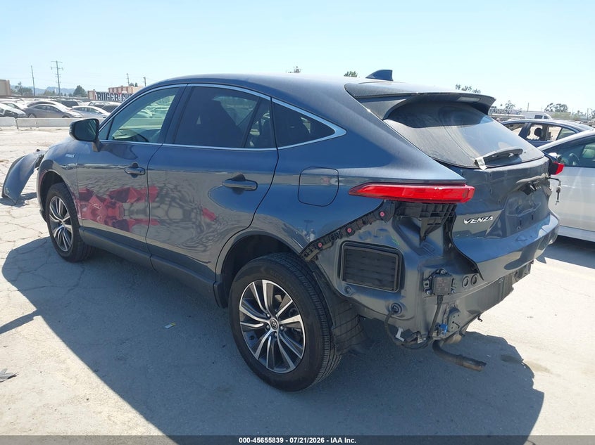 Vin: jteaaaah7mj083031, lot: 46154394, toyota venza le 20213
