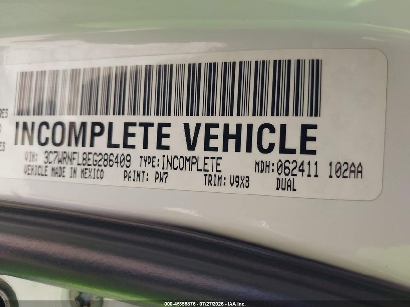 2014 RAM 5500 CHASSIS auction photo 8