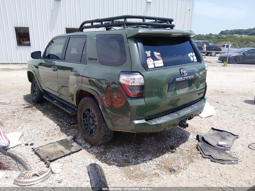 Vin: jtebu5jr4l5744856, lot: 46154449, toyota 4runner trd pro 20203