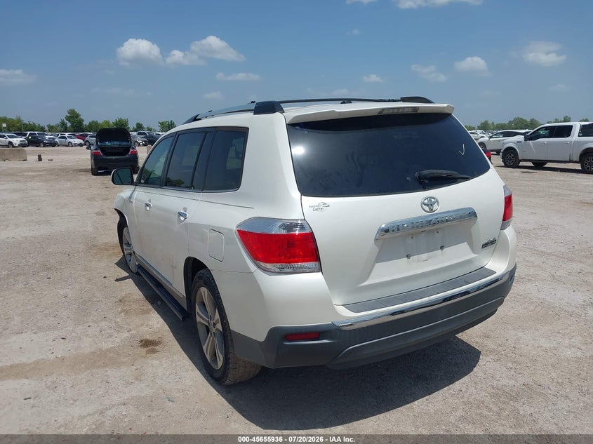 Vin: 5tddk3eh8cs121792, lot: 46154491, toyota highlander limited v6 20123