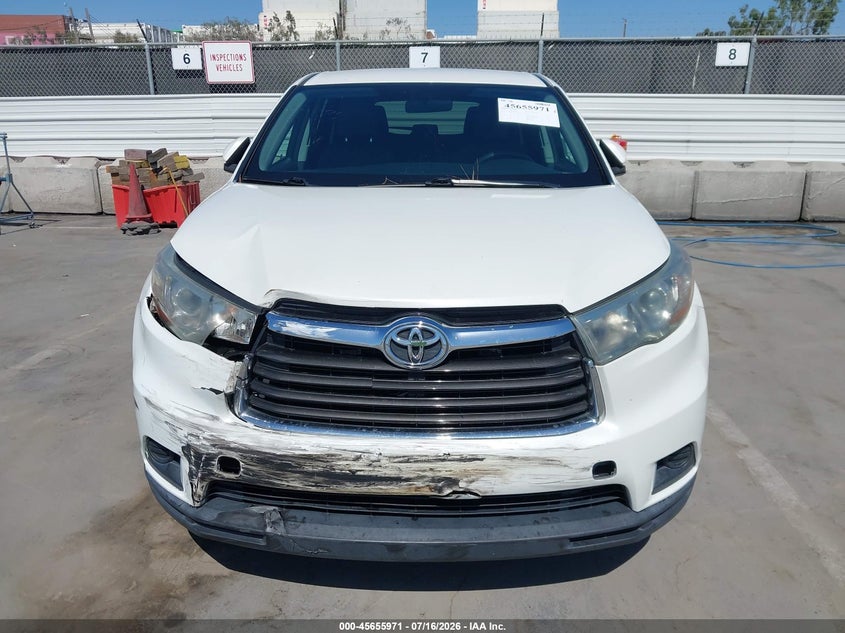 2016 Toyota Highlander Le VIN: 5TDZARFH8GS021756 Lot: 45655971