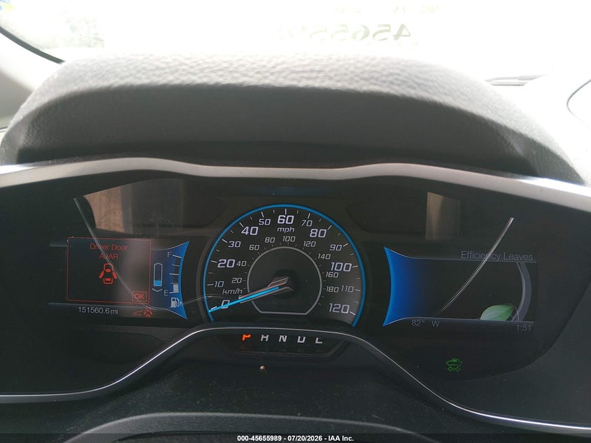 2013 Ford C-Max Hybrid Se VIN: 1FADP5AUXDL543359 Lot: 45655989