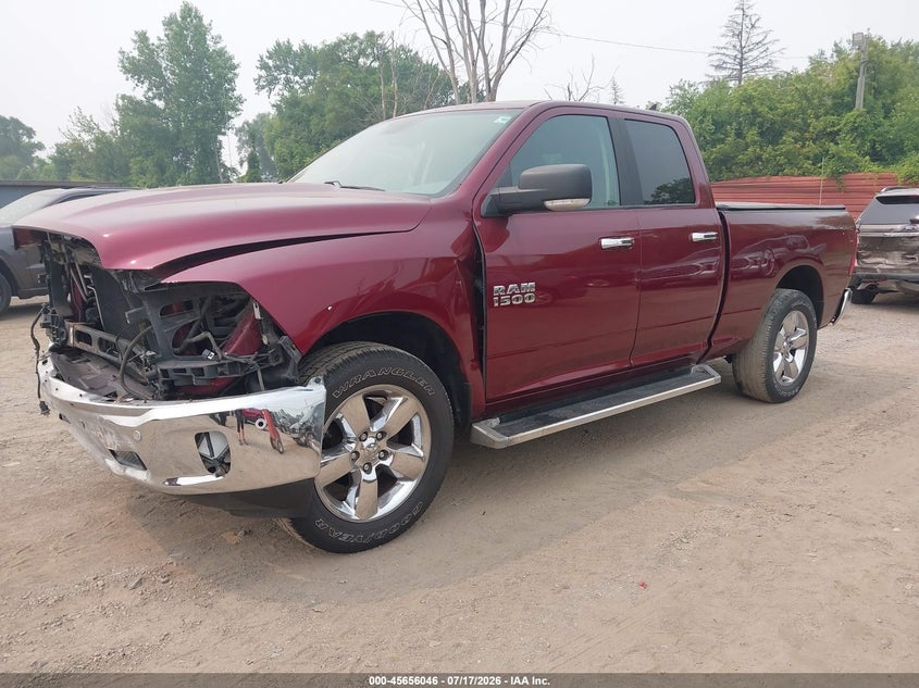 Vin: 1c6rr7gg4js311453, lot: 46154601, ram 1500 big horn  4x4 6'4 box 20182