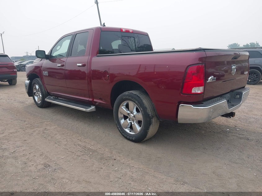 Vin: 1c6rr7gg4js311453, lot: 46154601, ram 1500 big horn  4x4 6'4 box 20183