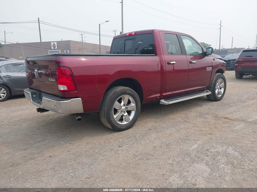 Vin: 1c6rr7gg4js311453, lot: 46154601, ram 1500 big horn  4x4 6'4 box 20184