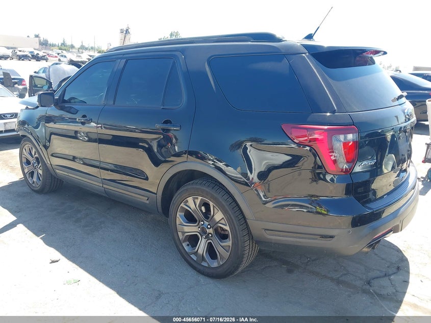 Vin: 1fm5k8gt2jga80596, lot: 46154626, ford explorer sport 20183