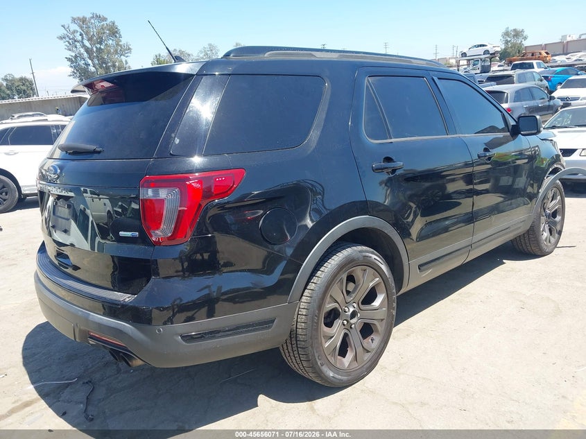 Vin: 1fm5k8gt2jga80596, lot: 46154626, ford explorer sport 20184