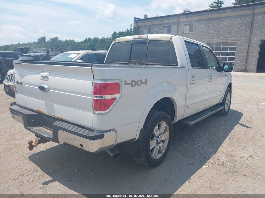 Vin: 1ftfw1et3cfa51463, lot: 46154656, ford f-150 lariat 20124