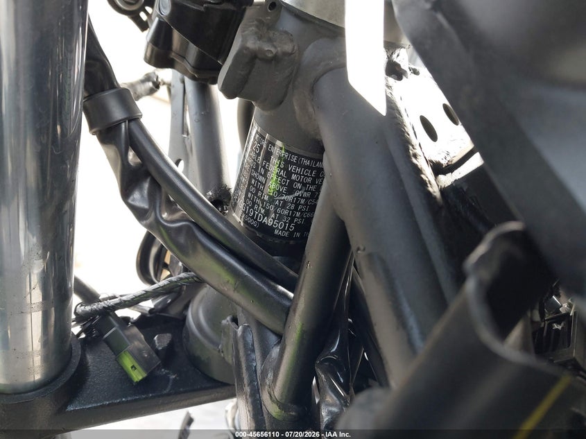 2026 Kawasaki Ex500 VIN: ML5EXGG19TDA95015 Lot: 45656110