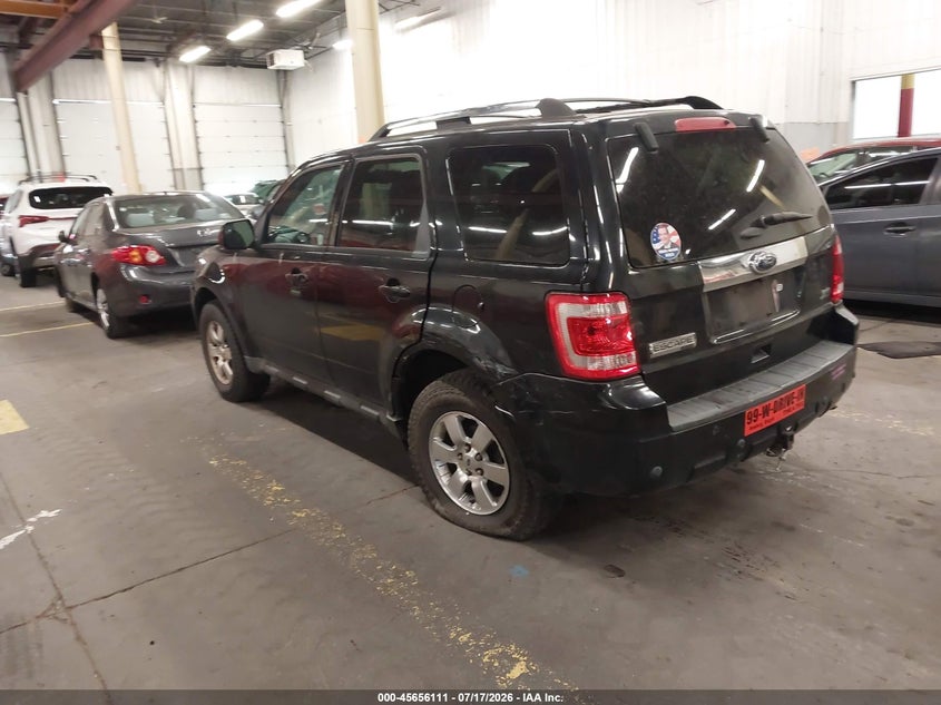 Vin: 1fmcu0eg0bkc17994, lot: 46154666, ford escape limited 20113