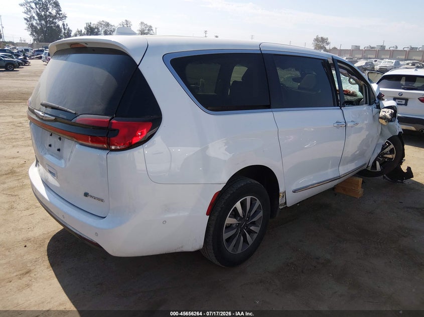 Vin: 2c4rc1s71nr183582, lot: 46154819, chrysler pacifica hybrid limited 20224