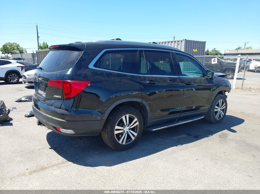 Vin: 5fnyf6h84gb117199, lot: 46154833, honda pilot ex-l 20164