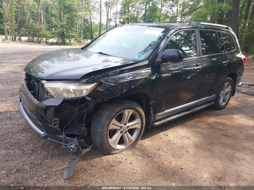 2013 Toyota Highlander, Front End, IAAI, VIN 5TDDK3EH6DS243956 — photo 2