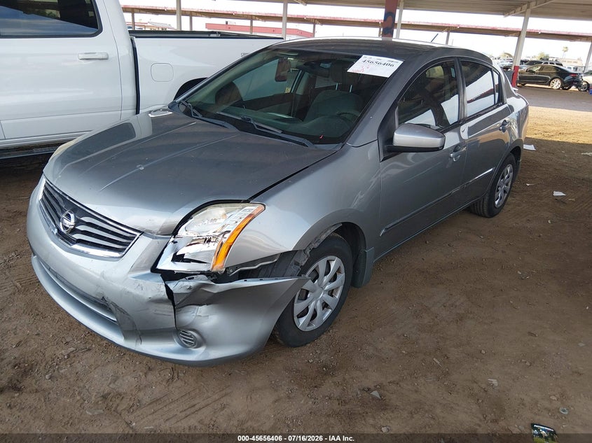 2012 Nissan Sentra, Front End, IAAI, VIN 3N1AB6AP7CL753743 — photo 2