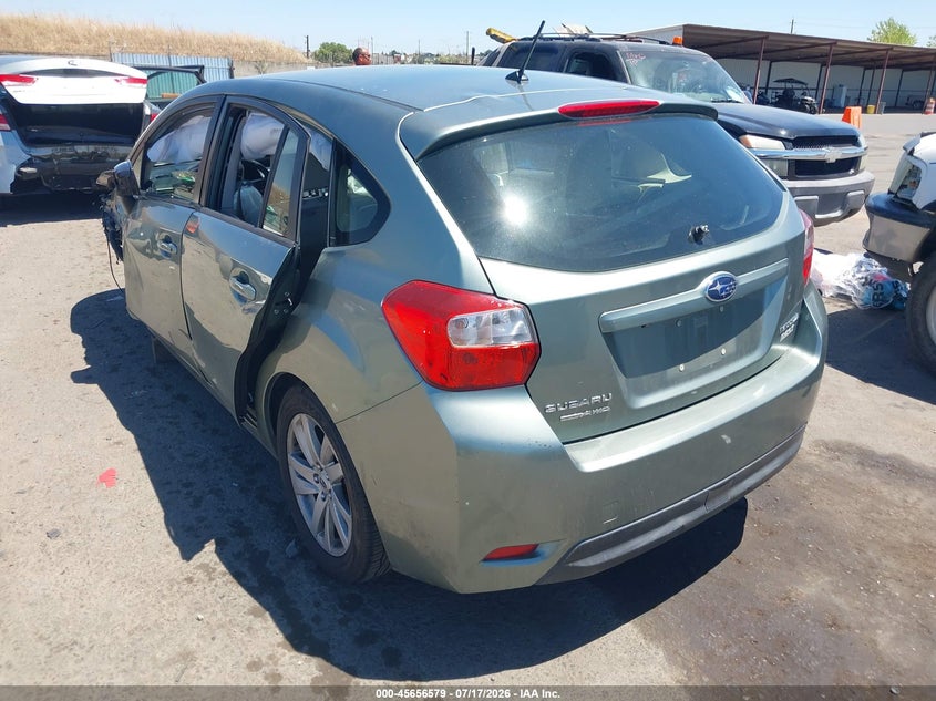 Vin: jf1gpac68fh299883, lot: 46155134, subaru impreza 2.0i premium 20153