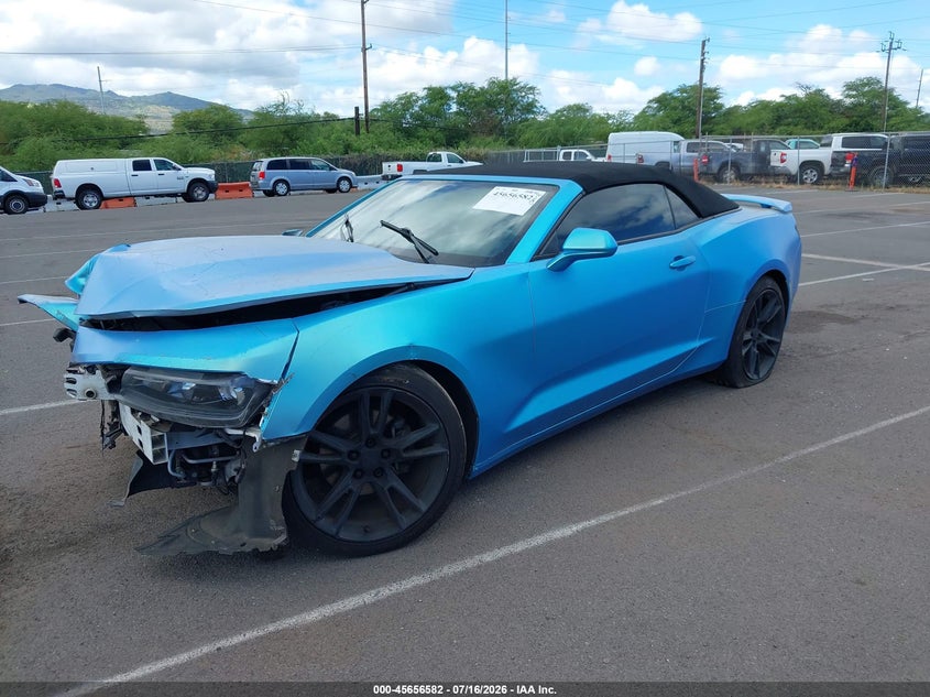 2018 Chevrolet Camaro, Front End, IAAI, VIN 1G1FB3DX2J0129672 — photo 2