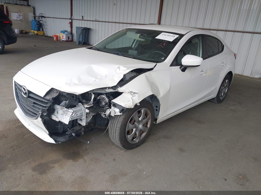Vin: jm1bm1t75g1297217, lot: 46155213, mazda mazda3 i sport 20162