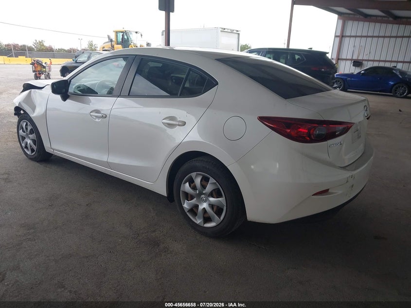Vin: jm1bm1t75g1297217, lot: 46155213, mazda mazda3 i sport 20163