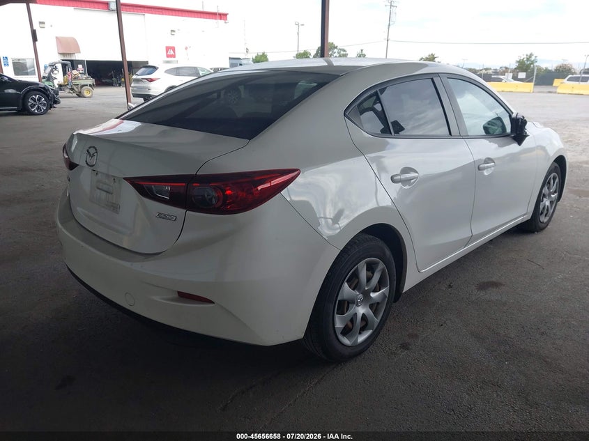 Vin: jm1bm1t75g1297217, lot: 46155213, mazda mazda3 i sport 20164