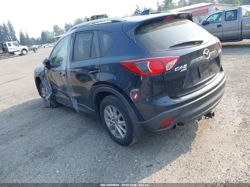 Vin: jm3ke4cy2f0476074, lot: 46155254, mazda cx-5 touring 20153